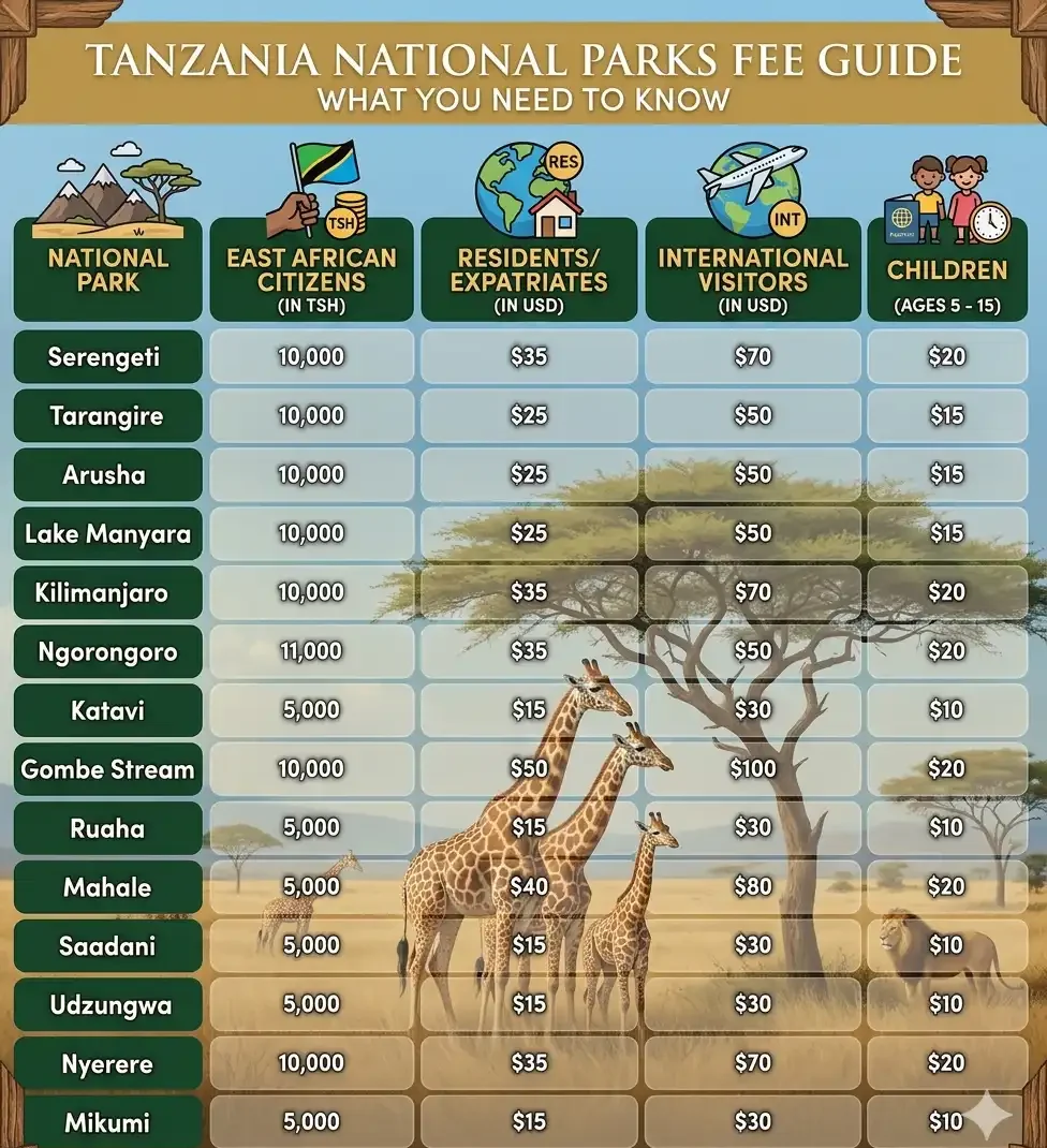 Tanzania National Park Fees - What You Need to Know